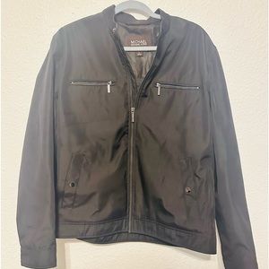 Michael Kors Bomber Jacket Sz large BLACK